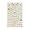 Wrapables 3 Sheets Colorful Winter Snowflakes Nail Art Snowflake Nail Stickers